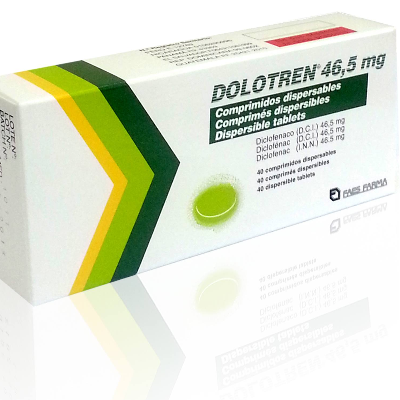 Dolotren 46,5 mg Comprimé dispersible