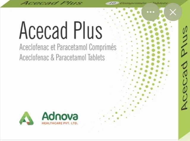 ACECAD PLUS 100MG/500MG 