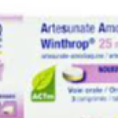 Artésunate Amodiaquine Winthrop 25/67,5 mg