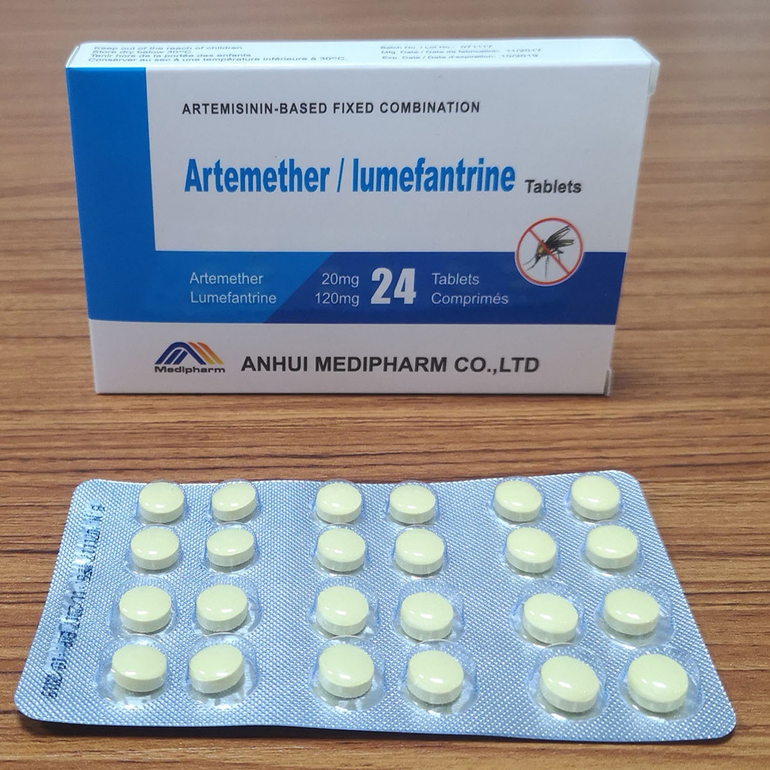 ARTEMETHER/LUMEFANTRINE 20 / 120 mg ADULTE 