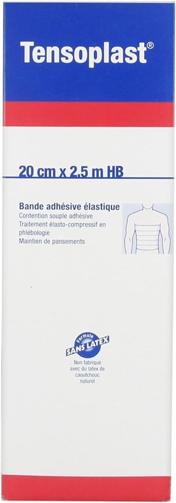 BANDE ADHESIVE ELASTIQUE 2.5 X 20 cm bte/100