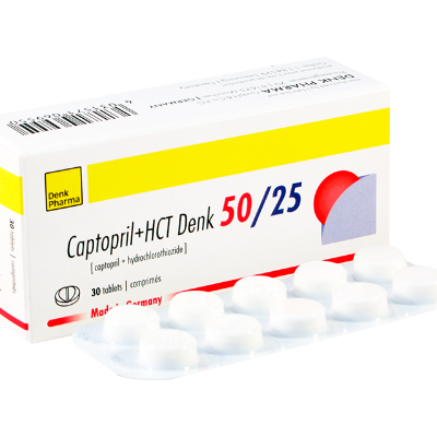 Captopril + HCT Denk 50/25