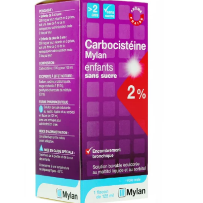 Carbocystéine 2% Enfant